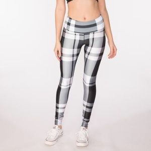 Black and White Plaid Goldsheep Leggings